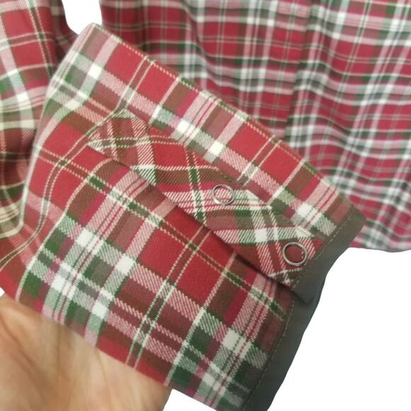 Mammut Womens Plaid Flannel Shirt Size S Gorpcore Casual Grunge Outdoor Snap Up - Picture 4 of 10